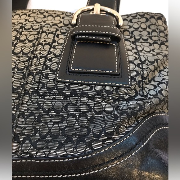 Coach Signature Textile & Leather Tote - Picture 9 of 10